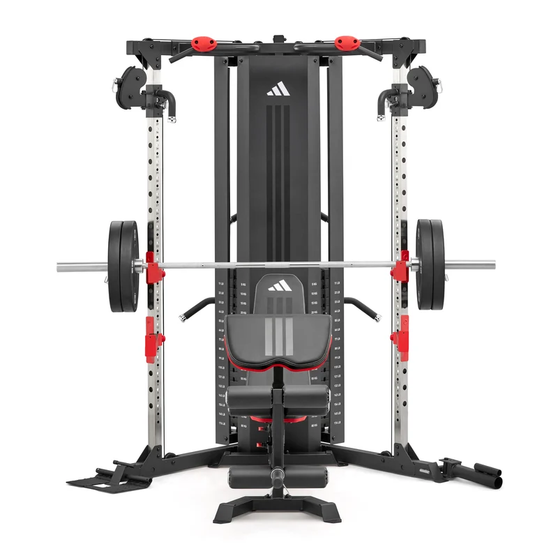adidas Cable Crossover Set inkl. Trainingsbank, Langhantel und Hantelscheiben